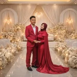 Pasangan Pengantin di Pelamin Mewah Dokoh Ratna Sungai Petani