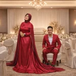 Pasangan Pengantin Elegan di Ballroom Glenmarie Event Space