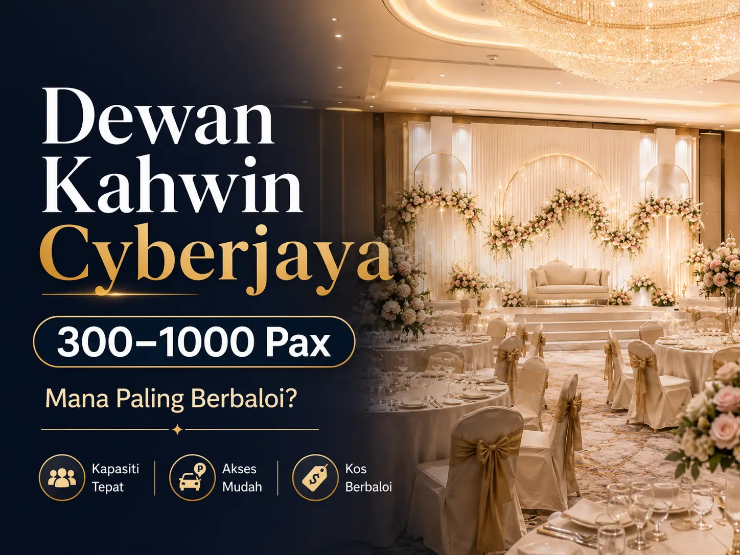 Dewan Kahwin Cyberjaya untuk 300–1000 Pax: Mana Paling Berbaloi? Dewan Kahwin Cyberjaya untuk 300–1000 Pax: Mana Paling Berbaloi?