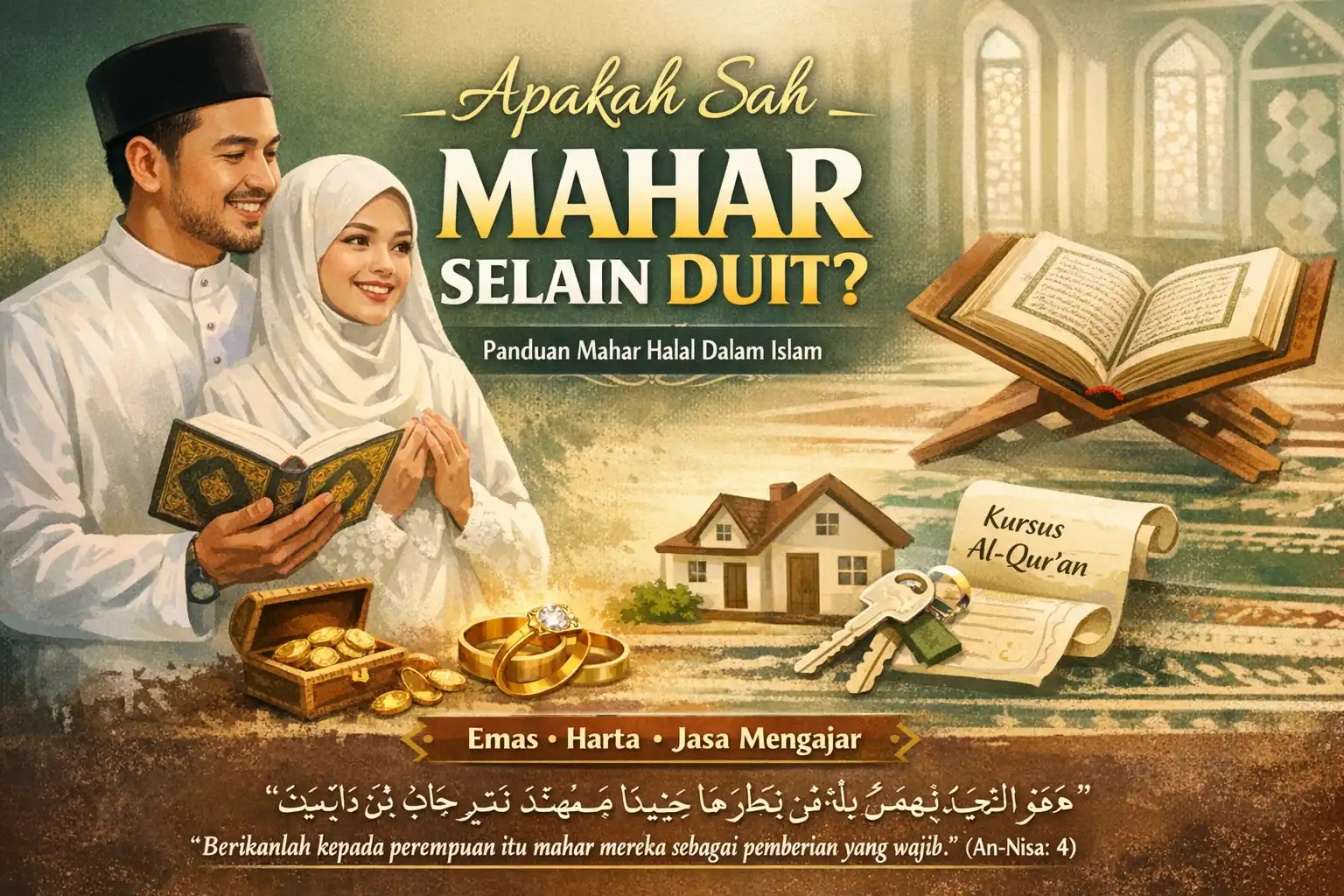 Mas Kawin Dalam Islam: Bentuk Selain Uang (Emas, Barang, Jasa) — Mana yang Sah?