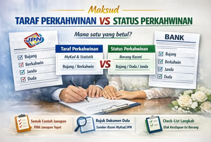 Maksud Taraf Perkahwinan vs Status Perkahwinan: Apa Bezanya & Kenapa Selalu Keliru?