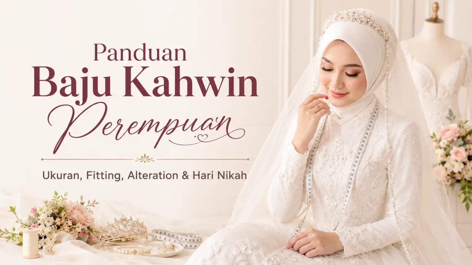 Checklist Beli Baju Kahwin Perempuan: Ukuran, Fitting, Alteration, sampai Hari Nikah