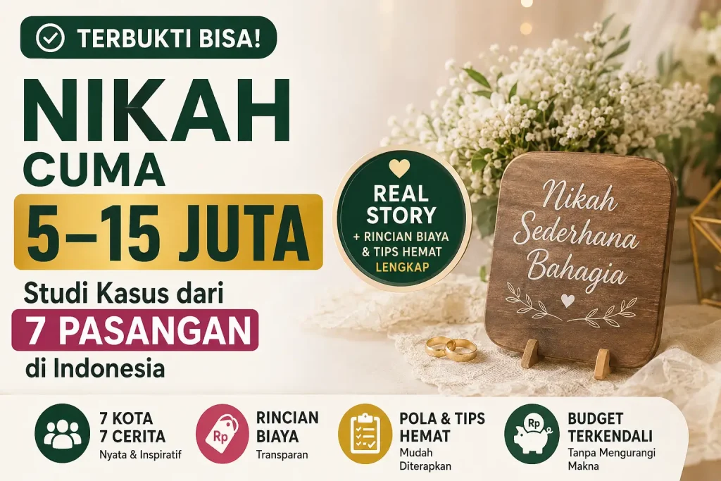 Biaya Nikah Sederhana 5–15 Juta: Studi Kasus dari 7 Pasangan Indonesia