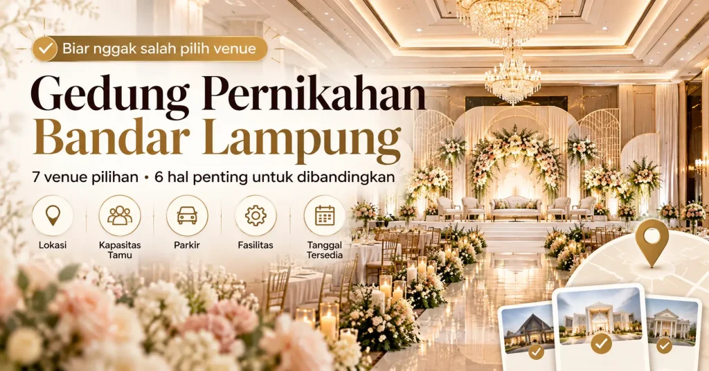 Rekomendasi Gedung Pernikahan di Bandar Lampung untuk Hari Spesial