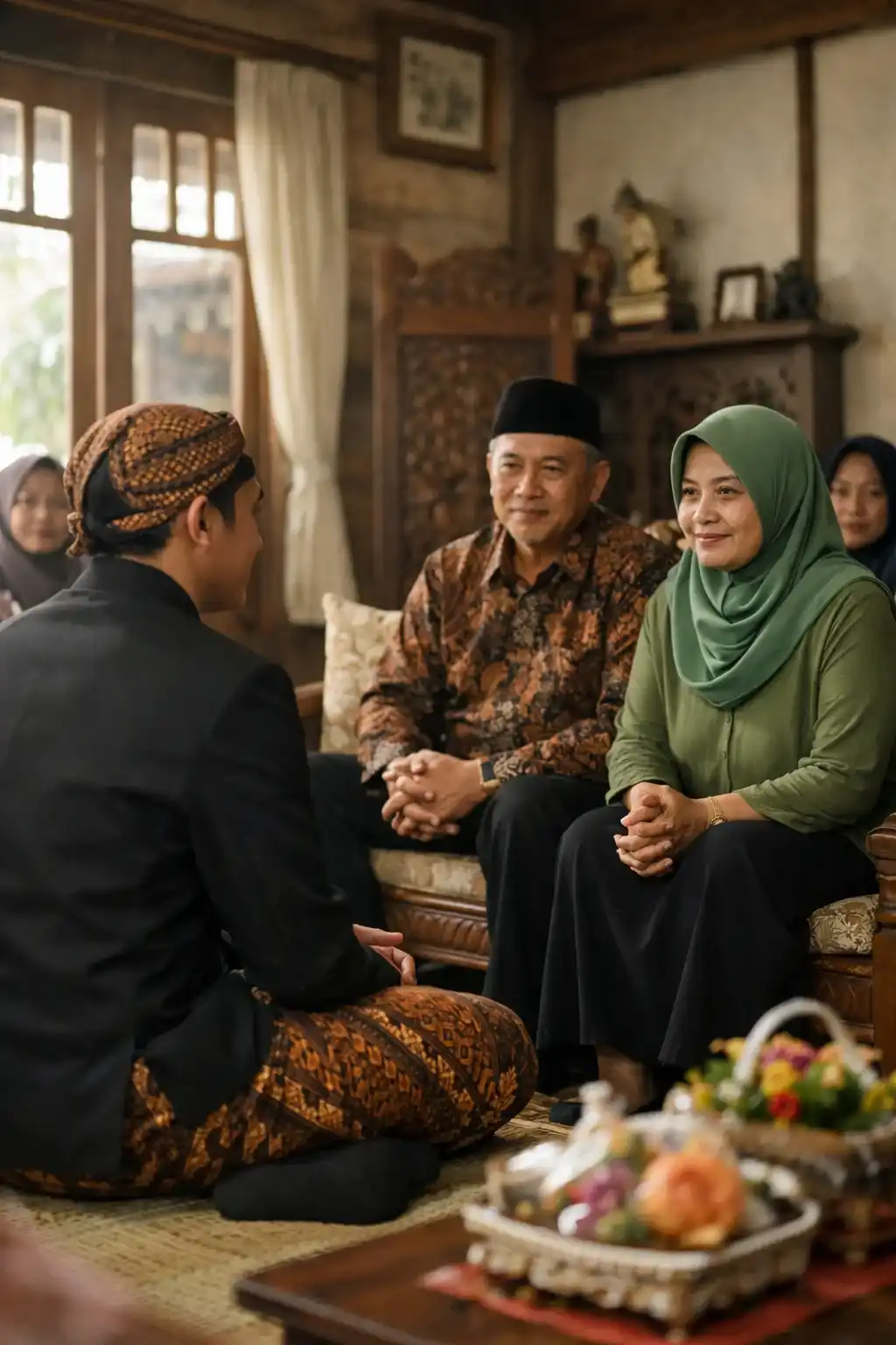 Prosesi lamaran adat Jawa dengan tutur kata halus