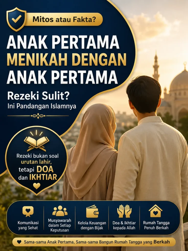 rezeki anak pertama menikah dengan anak pertama menurut islam