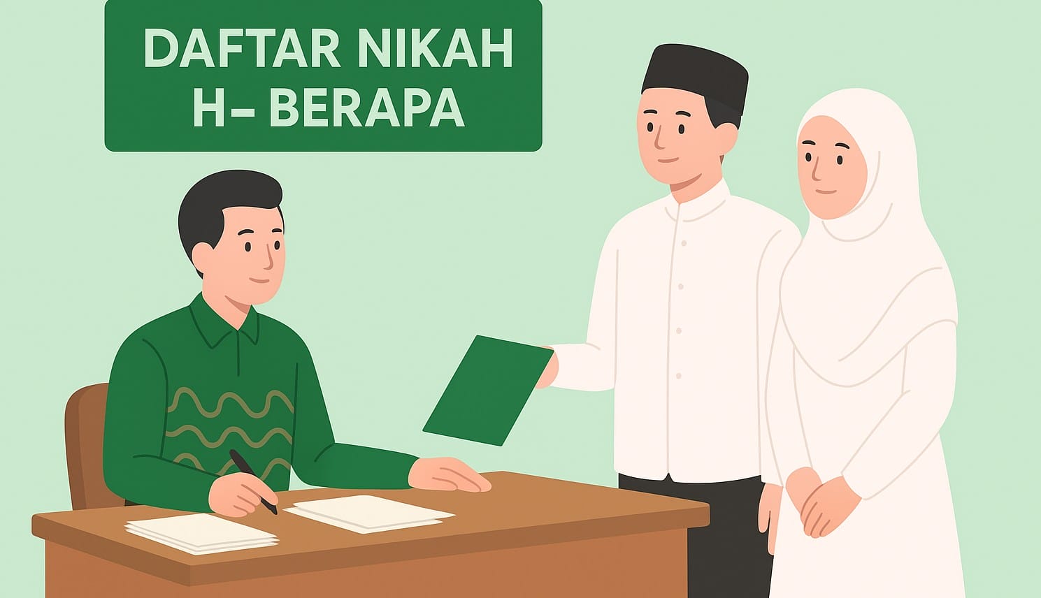daftar nikah harus berapa hari sebelum hari h