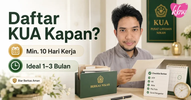daftar KUA berapa bulan sebelum nikah
