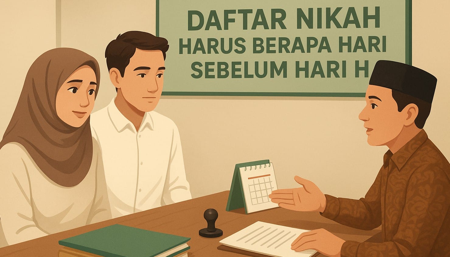 daftar nikah berapa hari sebelum hari h