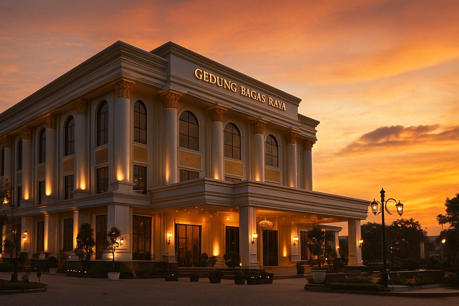 gedung-bagas-raya-bandar-lampung-saat-sore-hari-yang-megah-dan-romantis