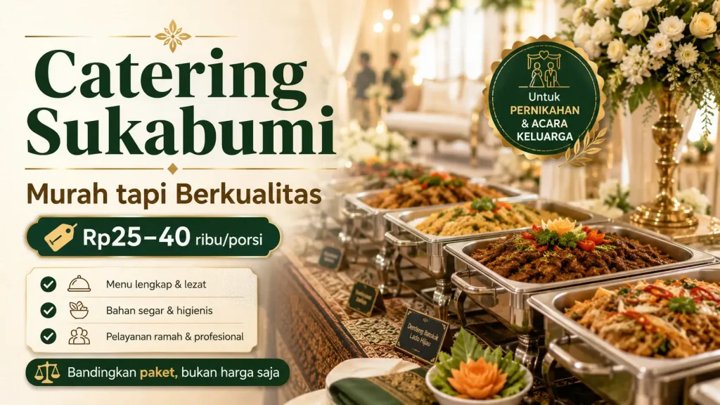 Catering Sukabumi Murah tapi Berkualitas, Cocok untuk Resepsi & Hajatan Pernikahan Catering Sukabumi Murah tapi Berkualitas, Cocok untuk Resepsi & Hajatan Pernikahan