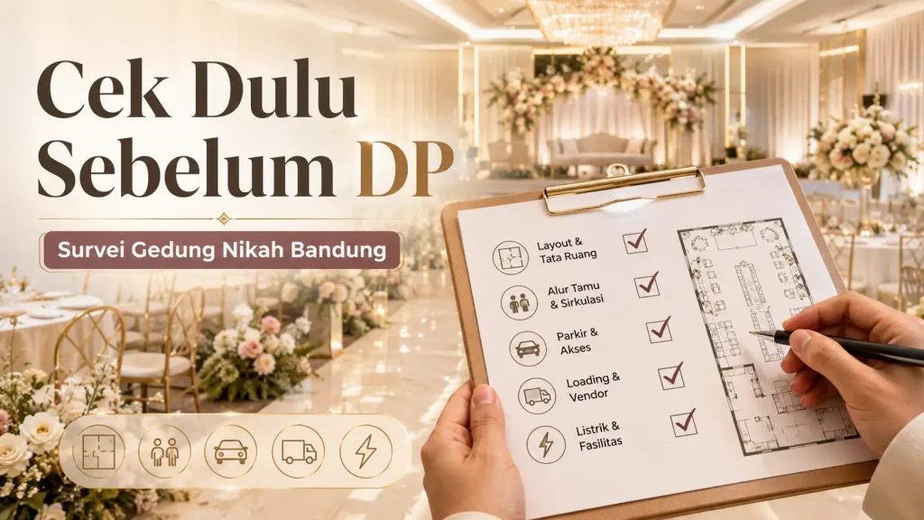 Survei Gedung Pernikahan di Bandung: Apa Saja yang Harus Dicek Sebelum Bayar DP?