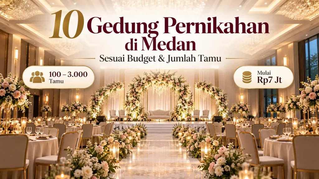10 Gedung Pernikahan di Medan: Panduan Memilih Venue Sesuai Budget & Jumlah Tamu