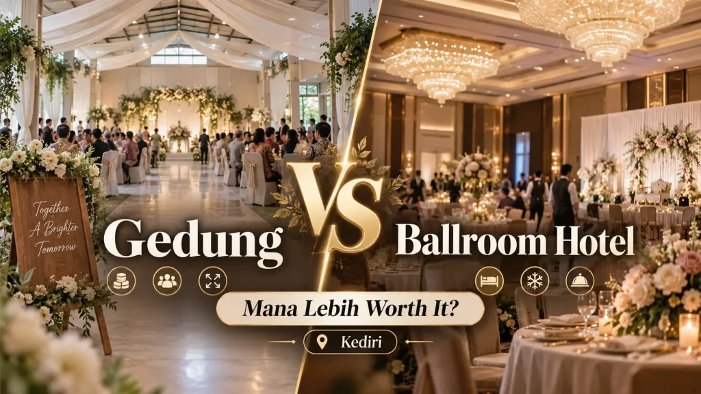 Gedung Pernikahan di Kediri vs Hotel Ballroom, Mana yang Lebih Worth It?