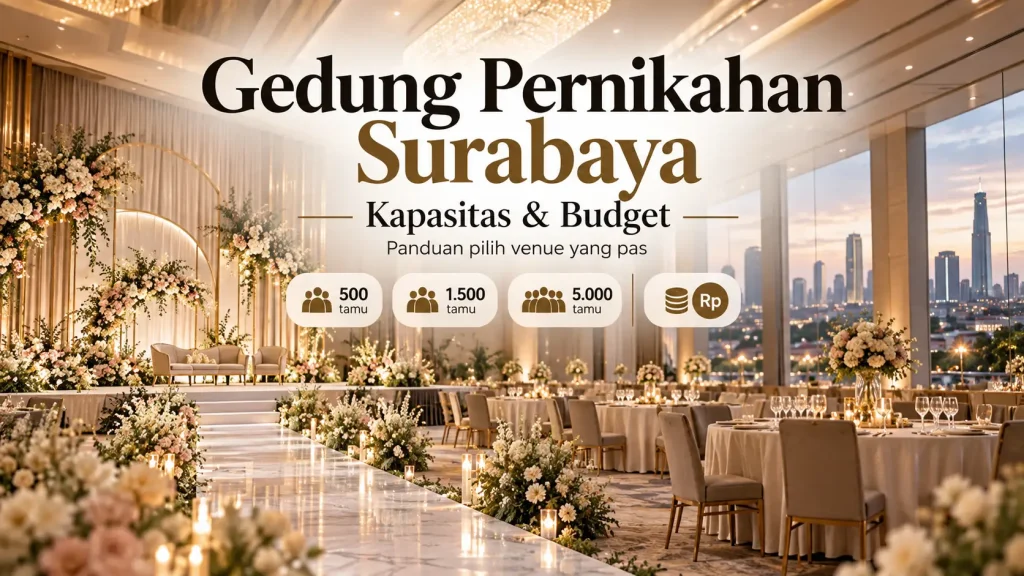 Rekomendasi Gedung Pernikahan di Surabaya Berdasarkan Kapasitas dan Budget