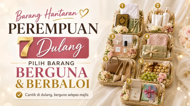 Barang Hantaran Perempuan 7 Dulang